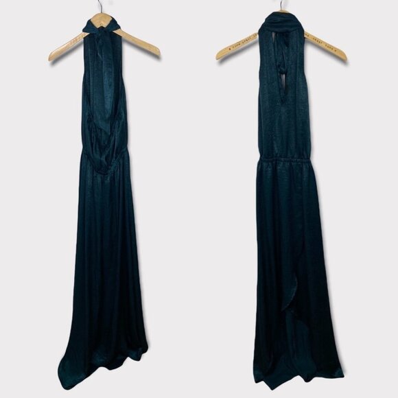 NWT Show Me Your Mumu Karolina Collar Dress Teal Green Size Small New Tags Boho - Picture 4 of 10